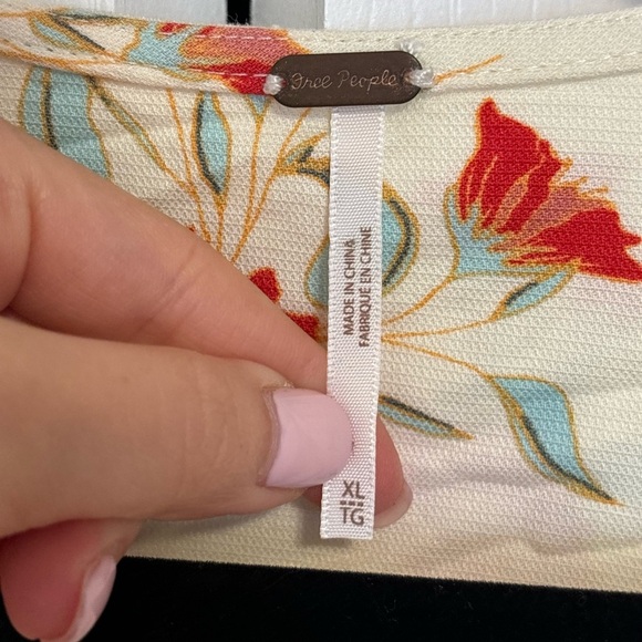 Free people - Sunmer Casual Short Sleeve Floral Print Women's Mini Dress in XL - Picture 6 of 7